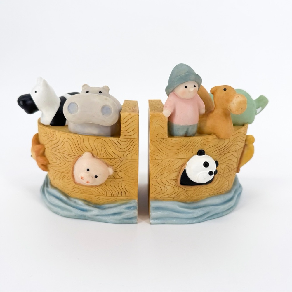 Lil’ Noah by Cheri Lane 2003 Noah’s Ark Resin Bookends